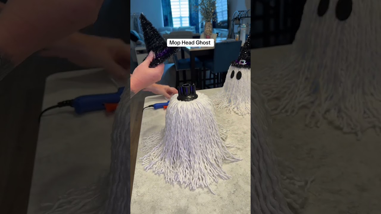 Fun Halloween Mop Head Ghost