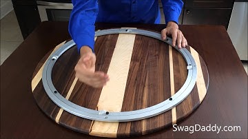 Troops BBQ Walnut & Maple Lazy Susan 26" Dia Review - SwagDaddy