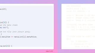 Streaming Struct Array into Ordering System: A C+ +  Solution
