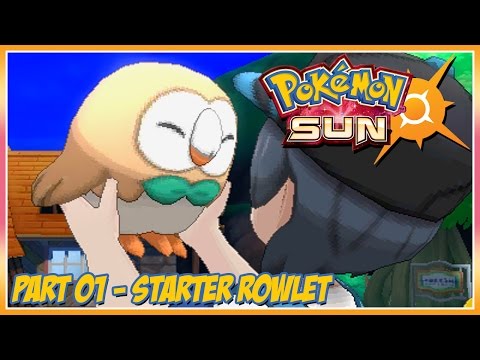 Pokémon Sun and Moon 1x03-05: Surge Rowlet! Peguei um Pokémon em