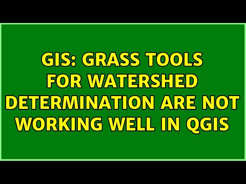 GIS: Grass tools