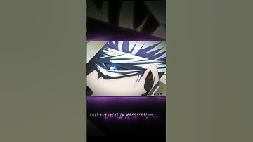 Gojo | Tutorial Intro #1 #shorts #edit #amv