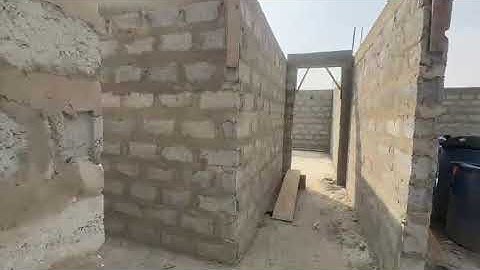 Building in Ghana 8ft lintel concrete cast #brightandclara