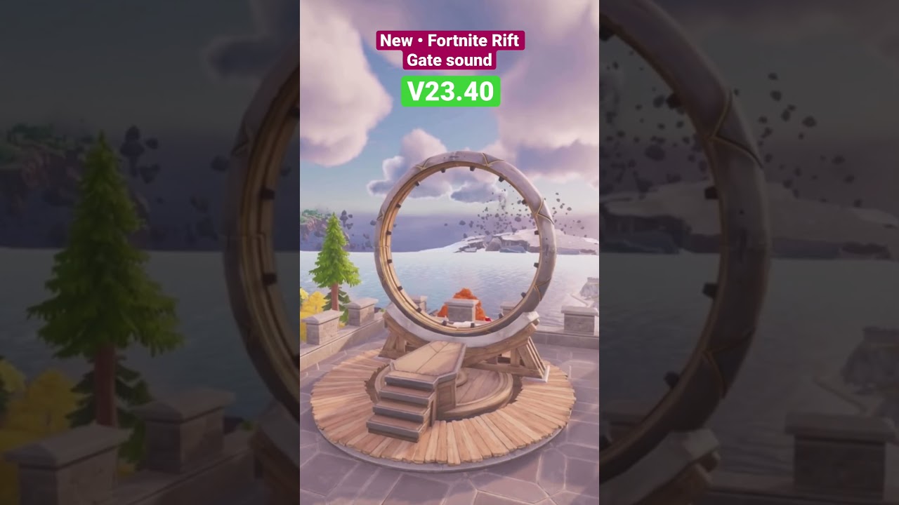 Fortnite - NEW Rift Gate sounds! (Update v23.40) 