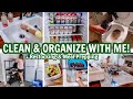 EXTREME CLEAN & ORGANIZE WITH ME | EXTREME CLEANING MOTIVATION | REFRIGERATOR RESTOCK