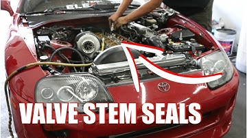 MK4 SUPRA 2JZ VALVE STEM SEALS / HOW TO: WITHOUT REMOVING THE HEAD.