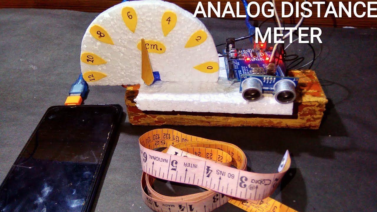 ARDUINO DISTANCE ANALOG METER // অ্যাড্রিনো ডিসটেন্স এনালগ মিটার ...