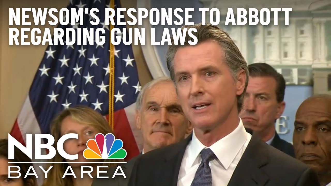 Newsom Responds to Abbott's Comments About California's Gun Control