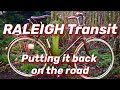 Raleigh Transit vintage 3-speed bicycle. Bringing it back to life. & final reveal.
