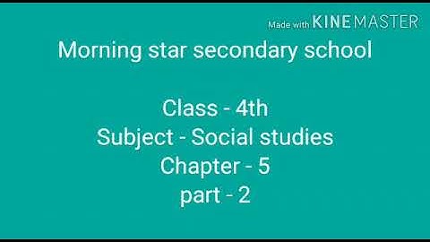 Class-4.... SST... Chapter -5 (part -2)