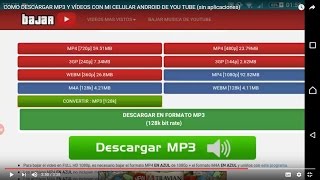 COMO DESCARGAR MP3 Y VÍDEOS CON MI CELULAR ANDROID DE YOU TUBE (sin aplicaciones) screenshot 2