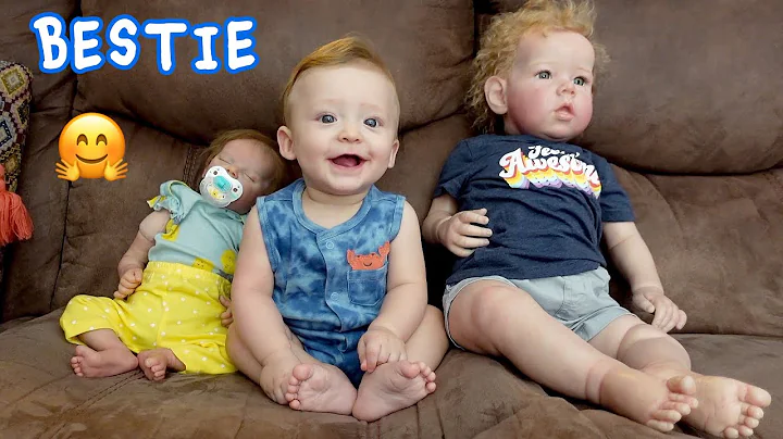 Baby Jameson Reacts to Reborn Toddler and Baby Reb...