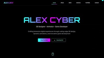 Game Developer Portfolio Website Template | Gaming Portfolio Showcase
