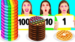 100 Capas de Alimentos Desafío | Fantásticas Recetas de Cocina por TeenTeam Challenge