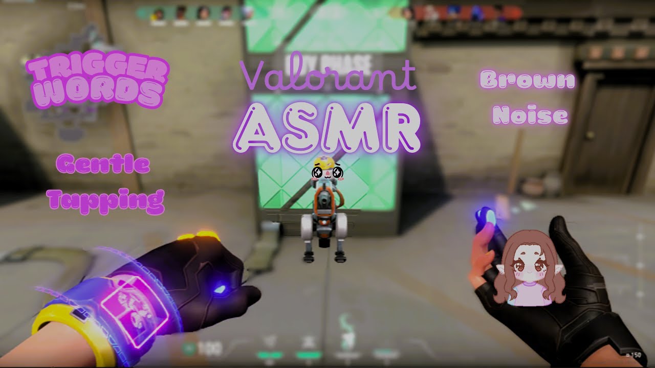 Valorant ASMR ♡ Trigger words, Gentle tapping + Brown noise ♡
