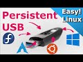 Create a Linux Persistent USB - Use Linux Anywhere with a Persistent Disk!! Easy Beginner Guide.