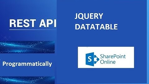 Sharepoint Online - Jquery DataTable with Rest API