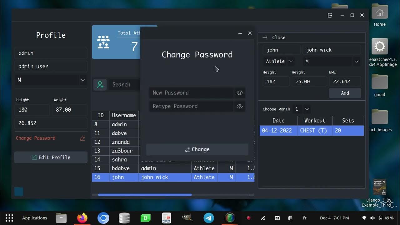 python application with PyQt5 and Mysql - YouTube
