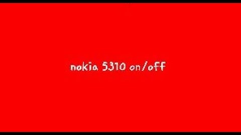 nokia 5310 startup and shutdown
