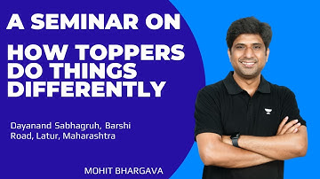 Mohit Bharagava Sir | Latur Seminar | Kota Pulse By Unacademy