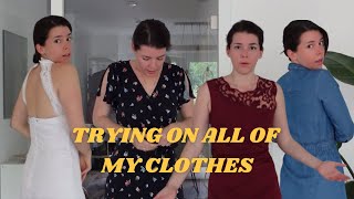 Summer WARDROBE DECLUTTER (trying on all of my clothes) | Minimalism | Capsule wardrobe