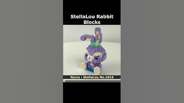 StellaLou Rabbit 1016 Mini Blocks Preview #lego #brick #miniblock #nanoblock