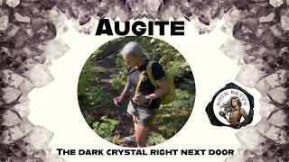 Augite, the dark crystal right next door.