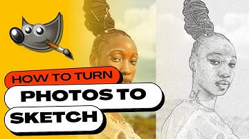 How to Turn a Photo into a PENCIL SKETCH / DRAWING in GIMP