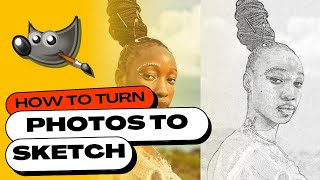 How to Turn a Photo into a PENCIL SKETCH / DRAWING in GIMP screenshot 5
