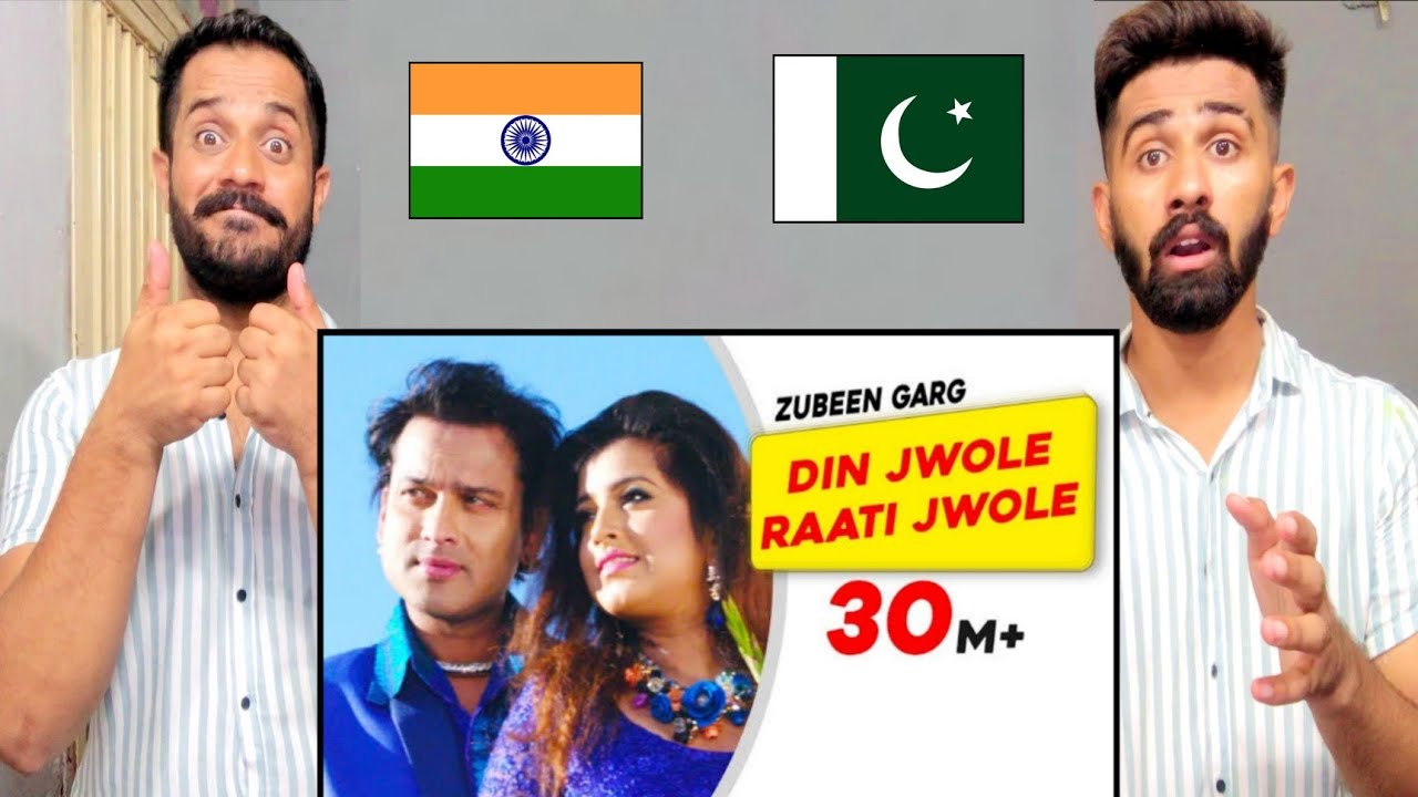 Usama & khizar React on Most Famous voice Of Zubeen garg | Popular Song Din Jwole Raati Jwole 😍