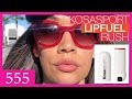 KOSASPORT LIPFUEL Hyaluronic Lip Balm Test and Review in the hue RUSH!