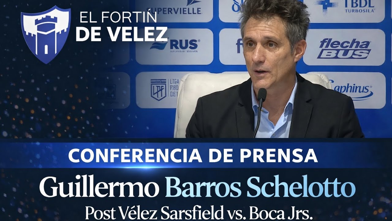 🎙️ Conferencia de Prensa | Guillermo Barros Schelotto | Post Vélez Sarsfield 2 vs. Boca 1