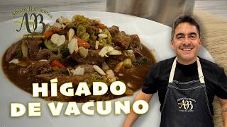 "HÍGADO DE VACUNO AL JUGO (PANA): El secreto para que quede blando, jugoso y sin olor.