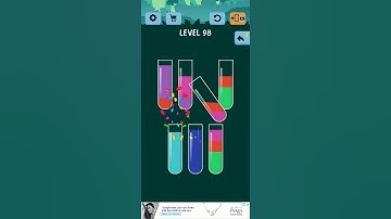 Water Color sort game level 98 | Water color game level 98 | water color 98 #watercolor #watergame