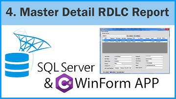 Master Detail RDLC Report | C#  .net WinForm Application (Part-04)