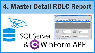 Master Detail RDLC Report | C# .net WinForm Application (Part-04)