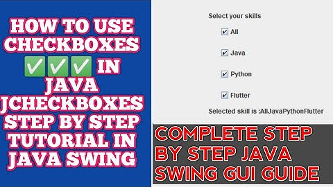CheckBoxes | How to use CheckBox in Java | Checkbox | Java Checkbox in netbeans | JCheckBox