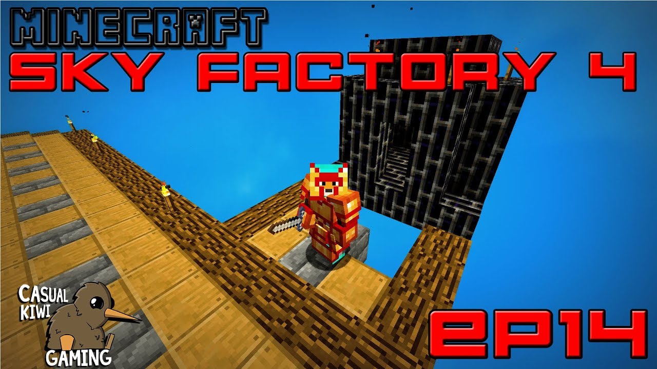 Minecraft Sky Factory 4 Ep 14 Wither Fails & Deep mob learning - YouTube