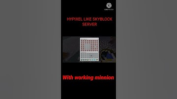 Hypixel like skyblock server for Minecraft pocket edition #Short #Shorts