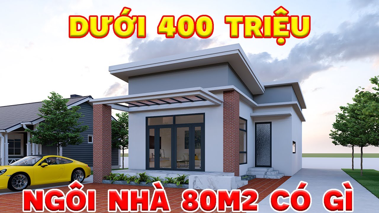 M\u1eabu nh\u00e0 1 t\u1ea7ng hi\u1ec7n \u0111\u1ea1i, si\u00eau \u0111\u1eb9p.Di\u1ec7n t\u00edch d\u01b0\u1edbi 80m2 chi ph\u00ed x\u00e2y d\u1ef1ng d\u01b0\u1edbi 400 tri\u1ec7u | nh\u00e0 \u0111\u1eb9p ...