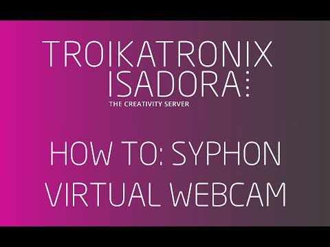 How To: Syphon Virtual Webcam