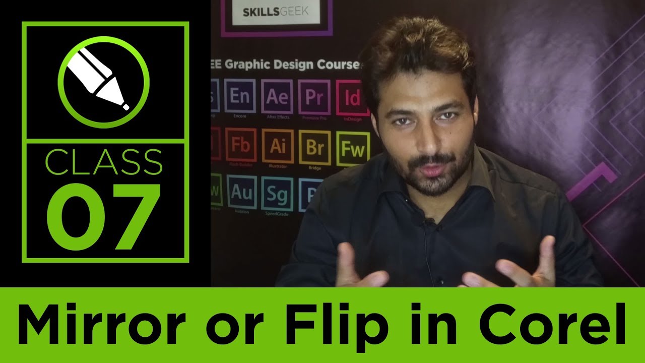 How to Mirror objects / Flip objects CorelDraw - اردو / हिंदी