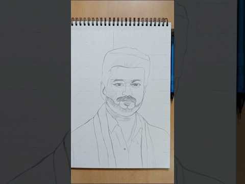 Thalapathy Vijay Sir Drawing 🔥