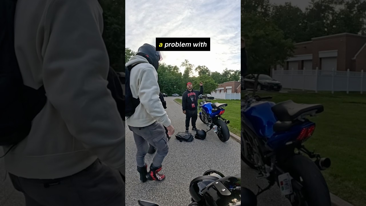 Helping a broken down biker