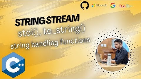 Mastering StringStream & String Handling Functions in C++ | #vineetbhardwajtrainer