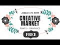 Creative Market Free Goods January 21 2019