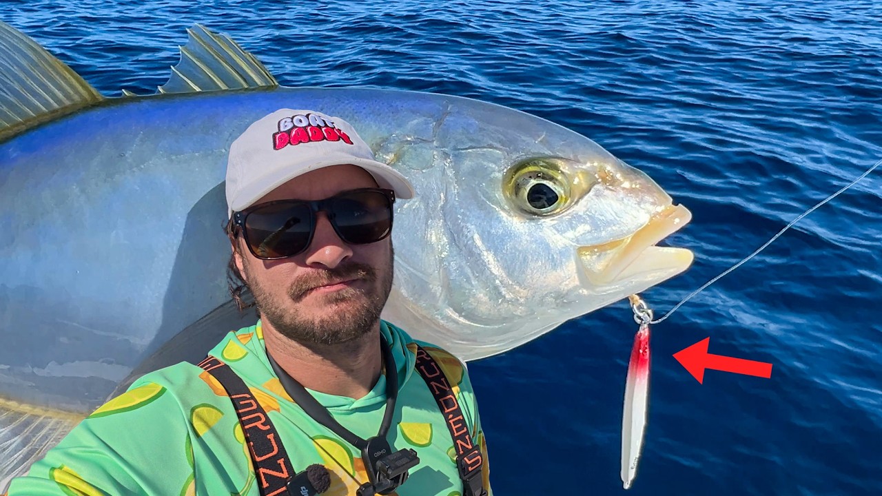 MicroJig Eating Yellow Jack *baked & raw Catch Clean Cook*