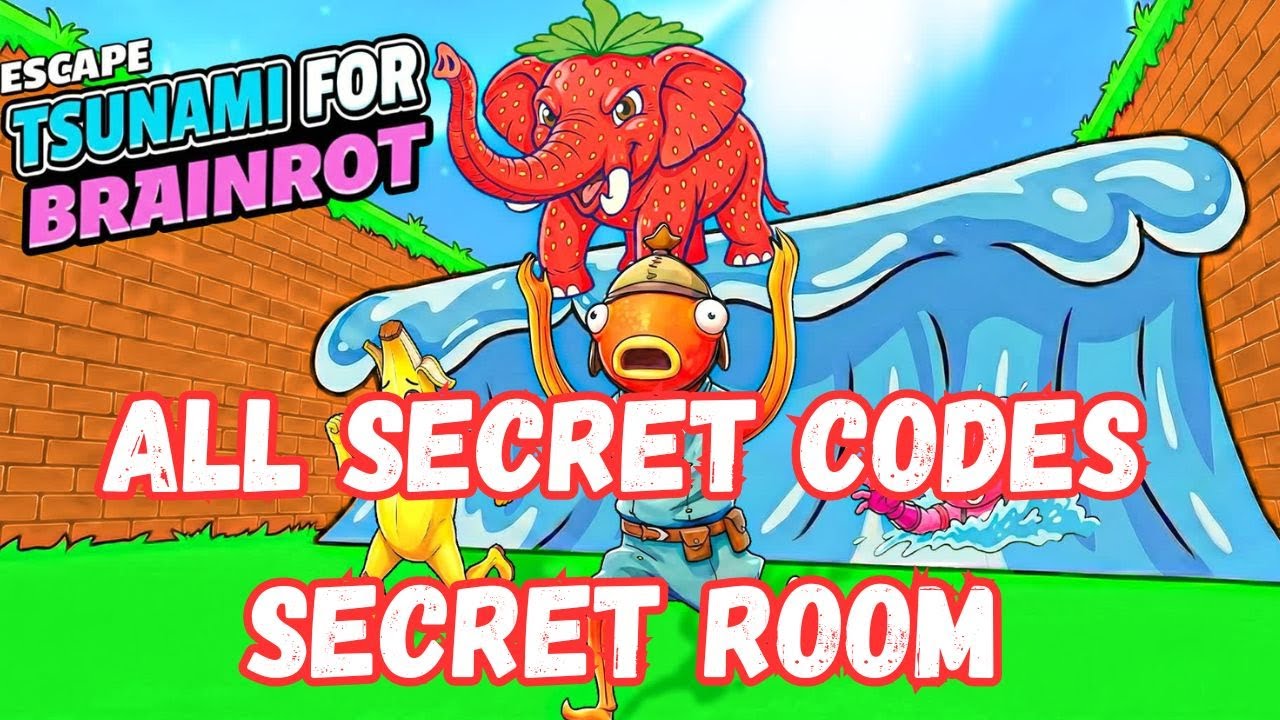 ESCAPE TSUNAMI FOR THE BRAINROTS MAP FORTNITE  Gako - NEW ALL SECRET CODES, Secret room