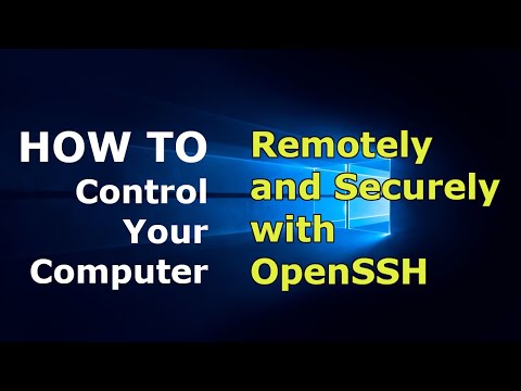 How to control your Computer remotely with SSH