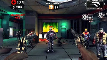 Dead Trigger 2 Dual Peacemaker gameplay Nvidia Shield Tablet